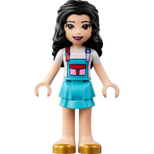 Minifig frnd531 - Friends Emma - White Shirt with Apron, Medium Azure Skirt with Gold Shoes