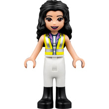 Minifig frnd540 - Friends Emma - Neon Yellow Safety Vest, White Trousers with Black Boots