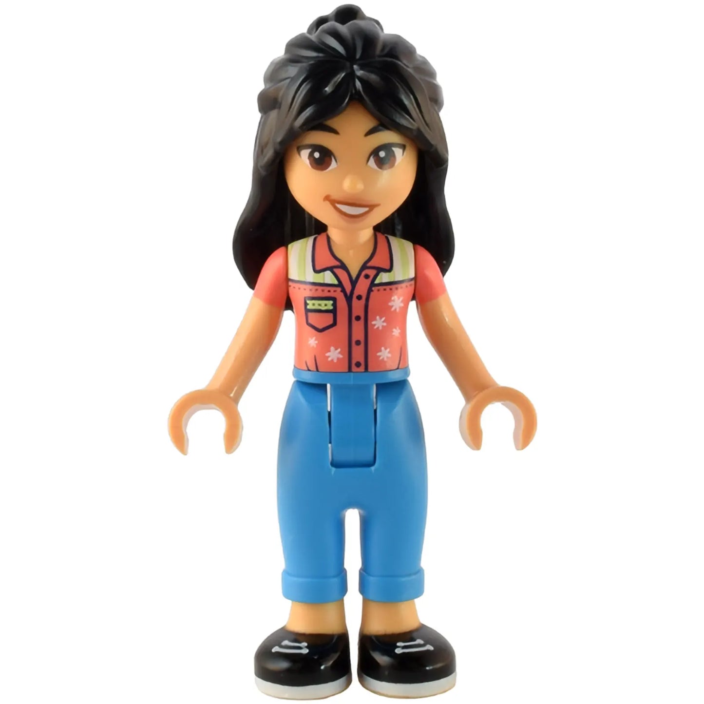 Minifig frnd567 - Friends Liann - Coral Shirt, Dark Azure Trousers, Black Shoes