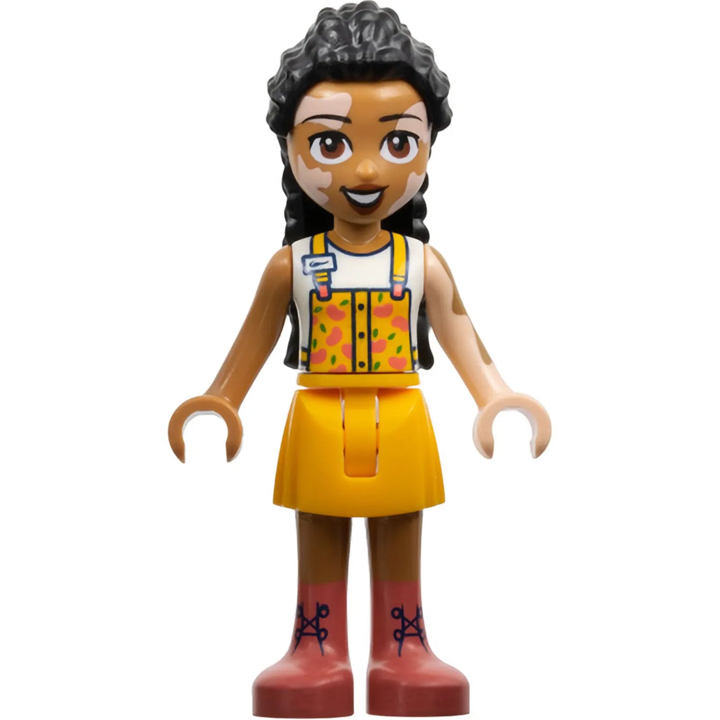Minifig frnd578 - Friends Jordin - Bright Light Orange Jumper, Coral Boots