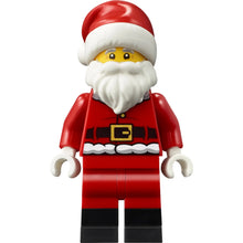 Minifig hol362 - Santa - Fur Lined Jacket with 2 Wrinkles on Back, Red Legs with Black Boots, Santa Hat with Molded Red Top