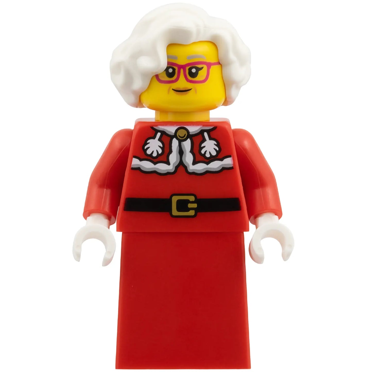 Minifig hol376 - Mrs. Claus - Red Jacket, Plain Skirt