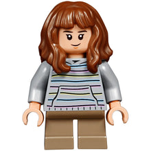 Minifig hp156 - Hermione Granger - Light Bluish Gray Sweater with Pastel Stripes