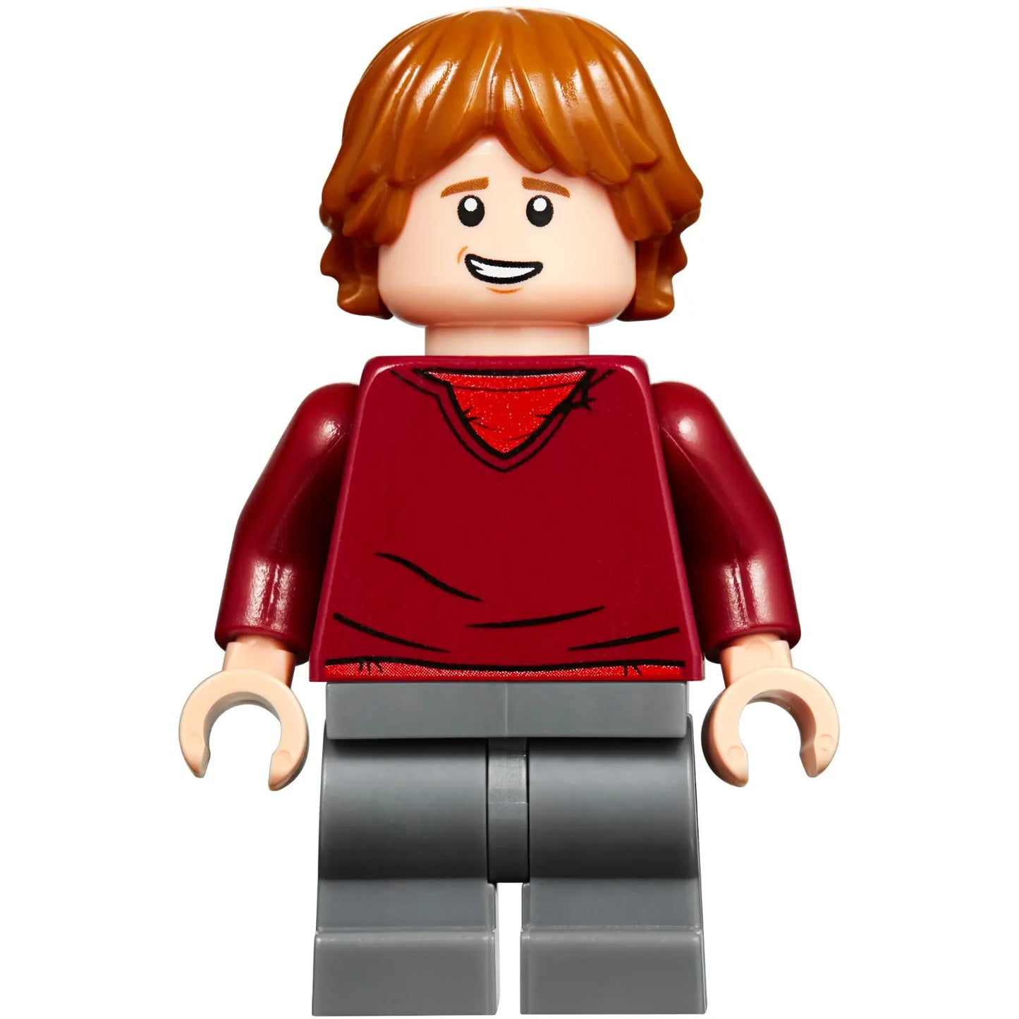 Minifig hp180 - Ron Weasley - Dark Red Sweater, Dark Bluish Gray Medium Legs