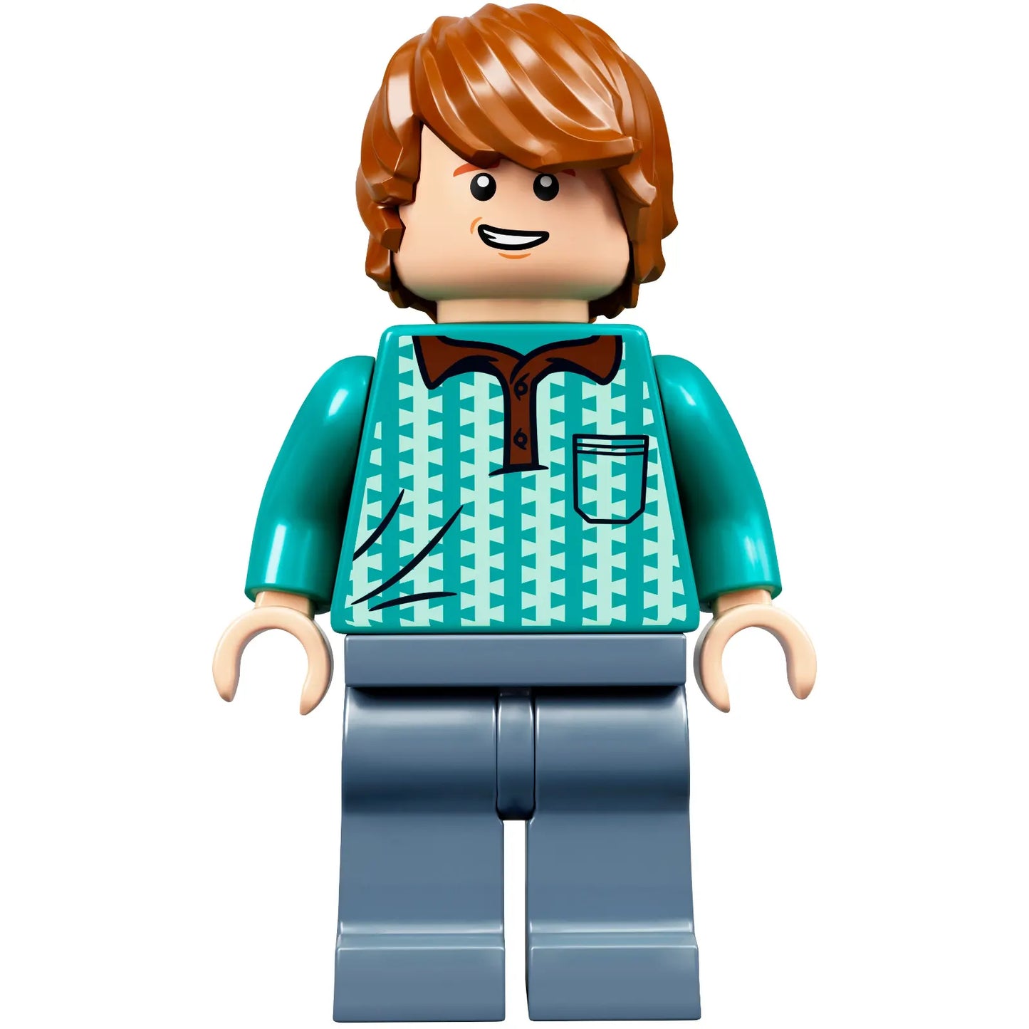 Minifig hp231 - Ron Weasley - Dark Turquoise Polo Shirt