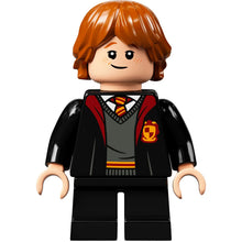 Minifig hp283 - Ron Weasley - Gryffindor Robe, Sweater, Shirt and Tie, Black Short Legs