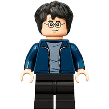 Minifig hp288 - Harry Potter - Dark Blue Open Jacket, Black Medium Legs