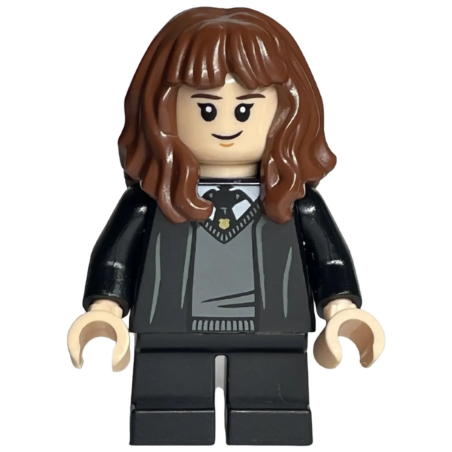 Minifigur hp320 - Hermine Granger - Hogwarts-Robe, Schwarze Krawatte