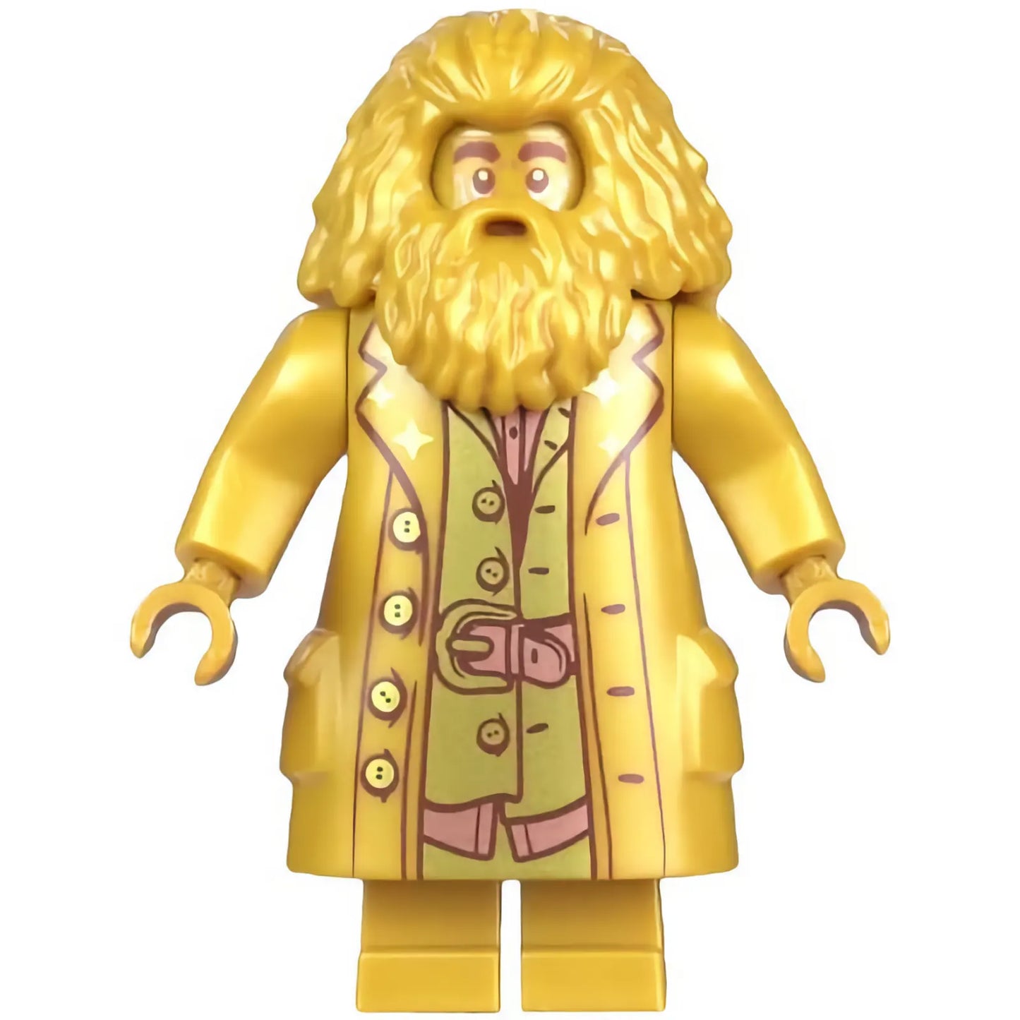Minifigur hp324 - Rubeus Hagrid - 20. Jahrestag Perlgold