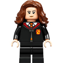 Minifig hp331 - Hermione Granger - Gryffindor Robe Clasped, Sweater, Shirt and Tie, Black Medium Legs