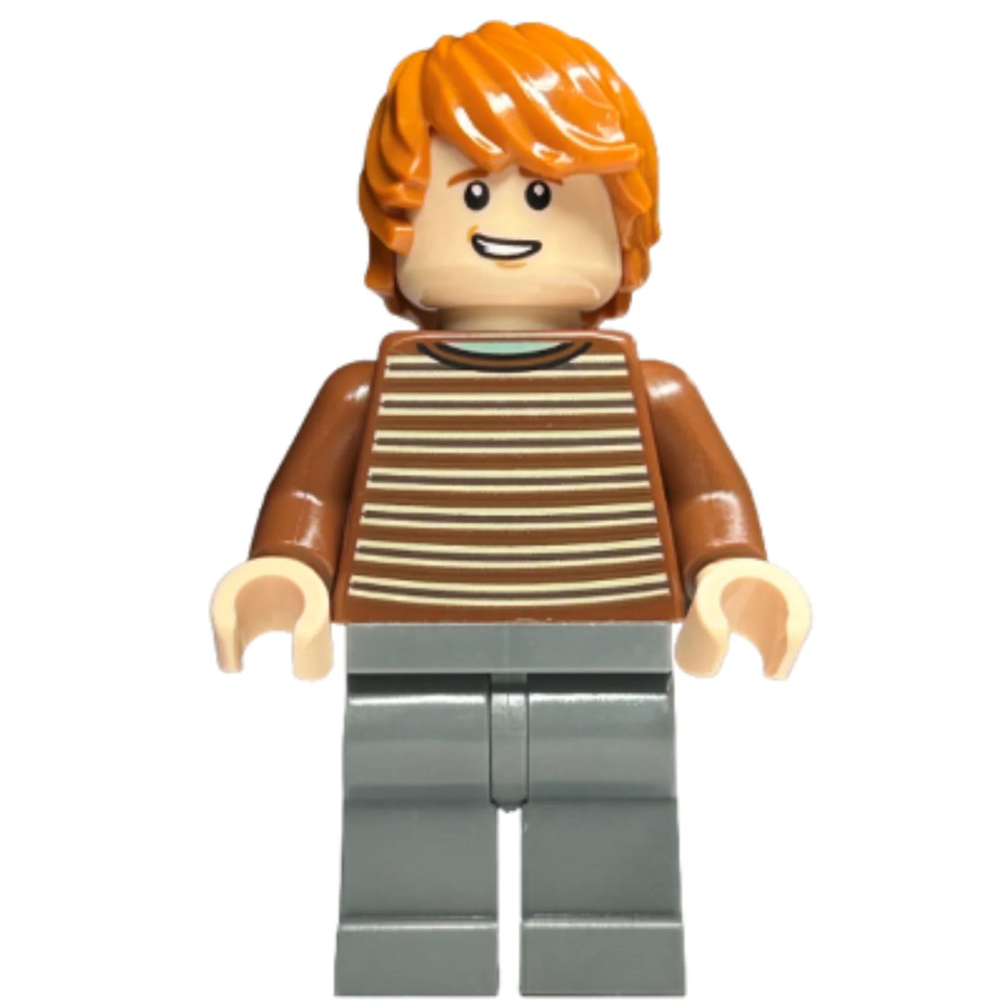 Minifig hp436 - Ron Weasley - Reddish Brown Striped Sweater