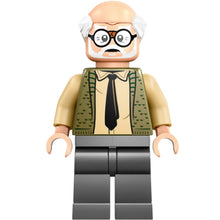 Minifig hp545 - Ernie Prang - Olive Green Vest Knit, Half Bald, Dark Bluish Gray Legs