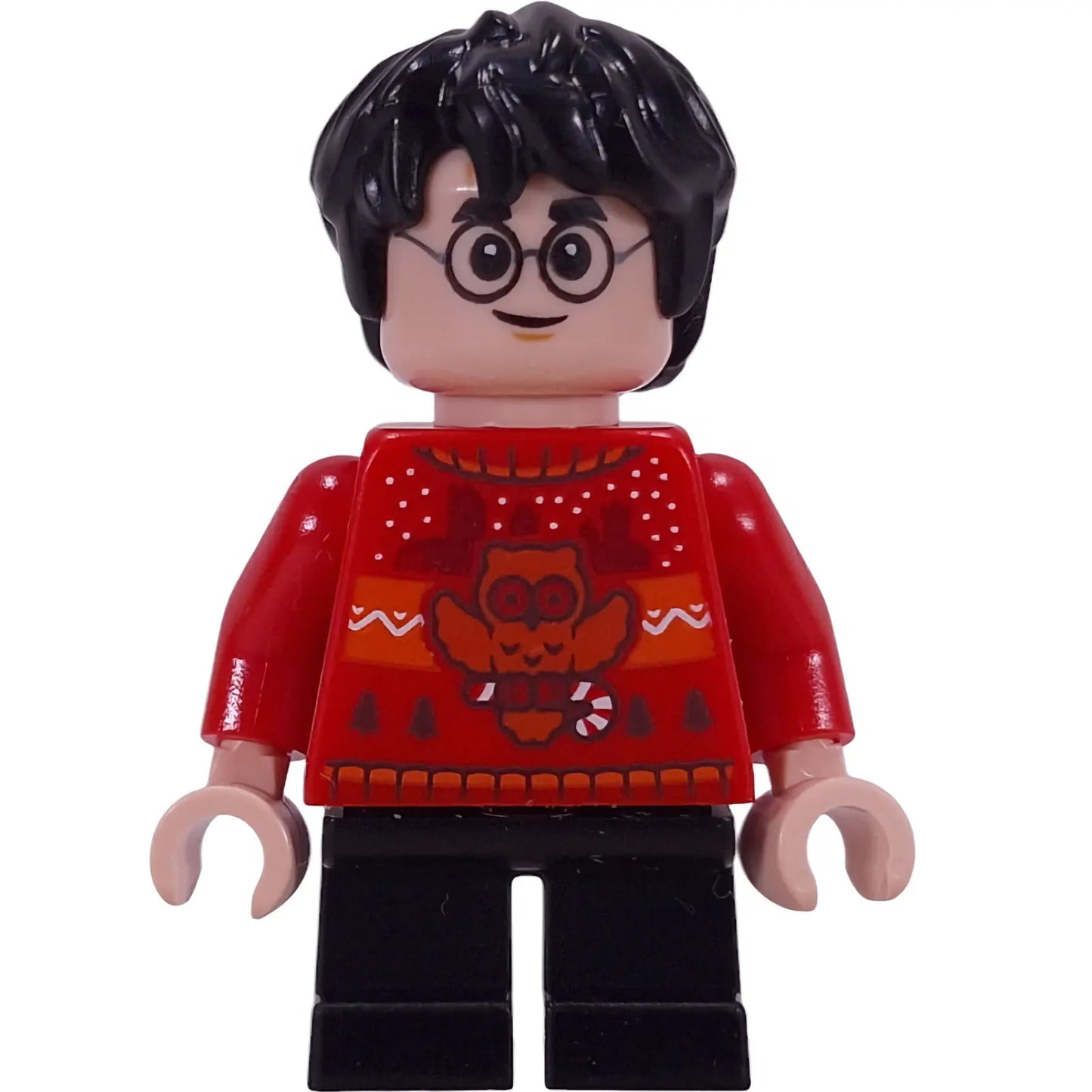 Minifig hp589 - Harry Potter - Red Holiday Sweater, Black Short Legs