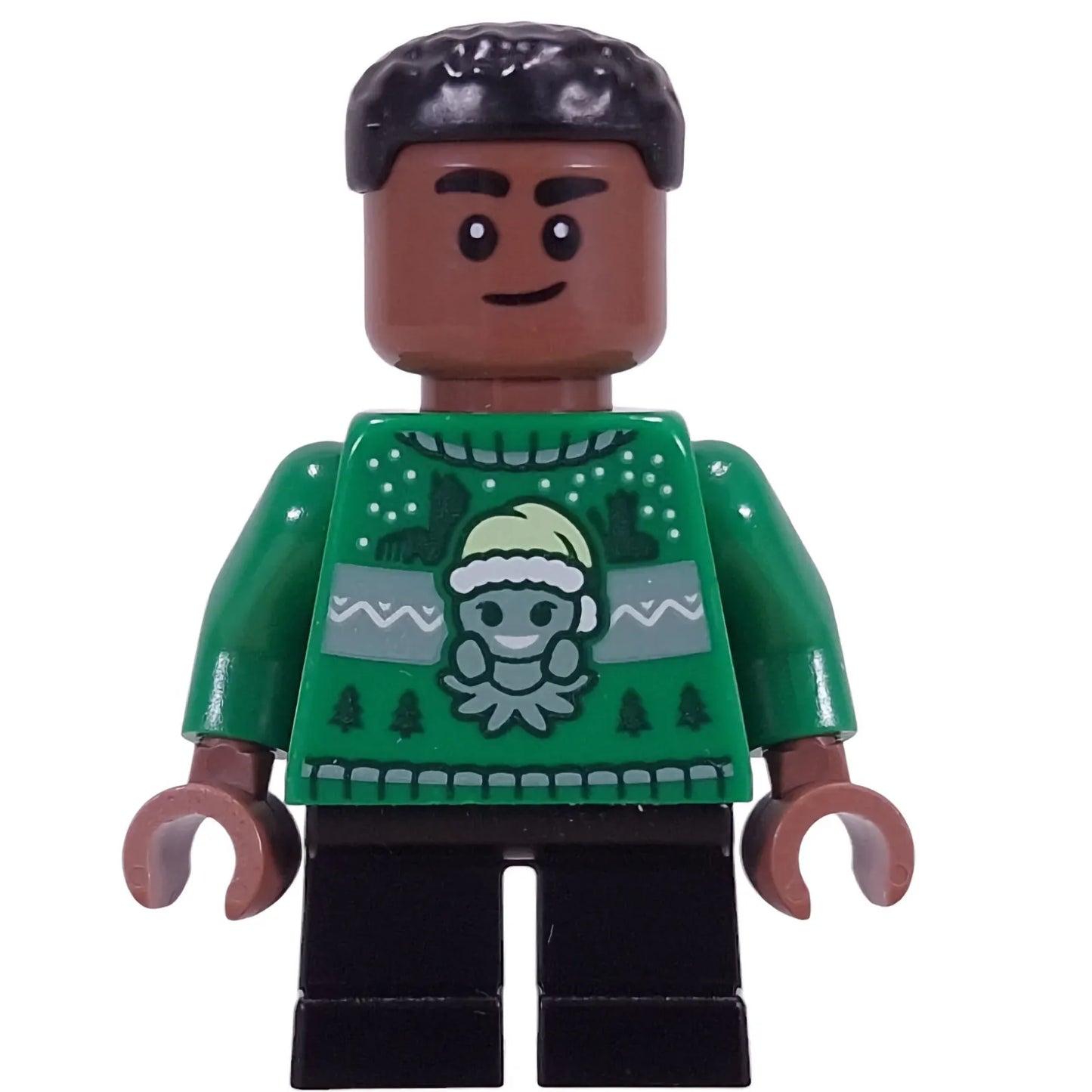 Minifig hp595 - Blaise Zabini - Green Holiday Sweater, Black Short Legs