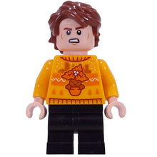 Minifig hp596 - Cedric Diggory - Bright Light Orange Holiday Sweater, Black Medium Legs