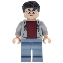 Minifig hp631 - Harry Potter - Light Bluish Gray Hoodie Open, Sand Blue Legs