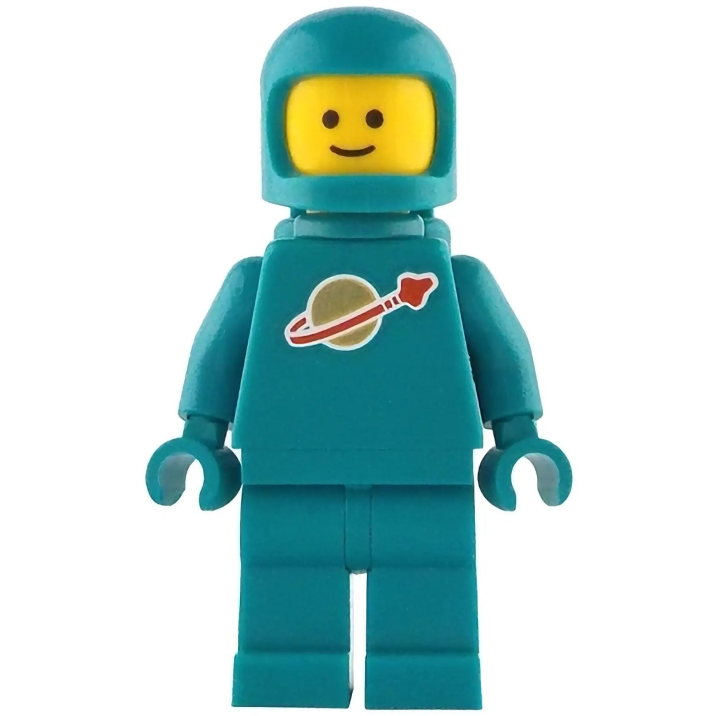 Minifig idea227 - Classic Space - Dark Turquoise with Air Tanks and Updated Helmet