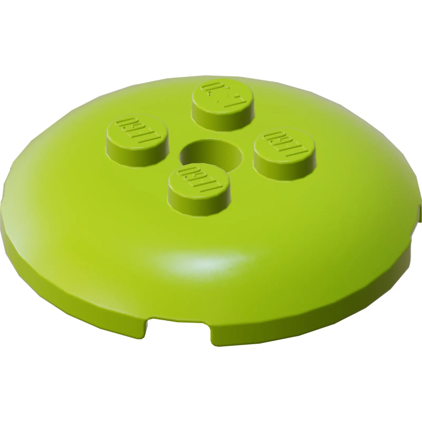 Part 65138 - Brick, Round 4 x 4 x 2/3 Dome Top with Hole