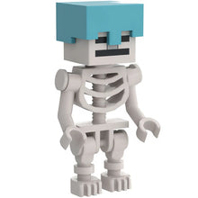 Minifig min178 - Skeleton, Minecraft - Medium Azure Helmet