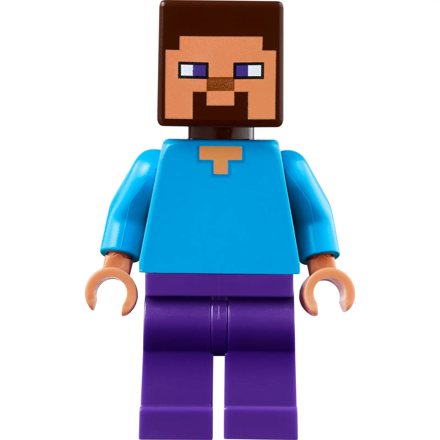 Minifig min199 - Steve - Dark Purple Legs, Nougat Face