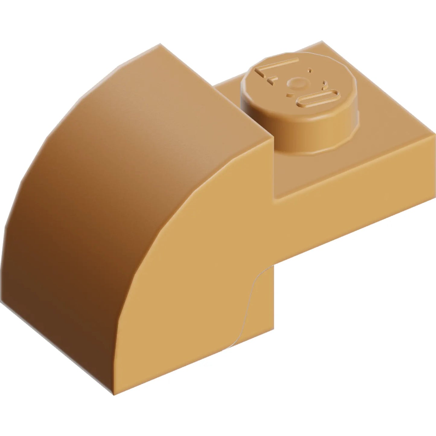 Part 5841 - Slope, Curved 2 x 1 with Recessed Stud