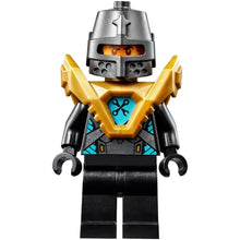 Minifig nex135 - Robin Underwood - Pearl Dark Gray Helmet, Black Legs, Pearl Gold Armor