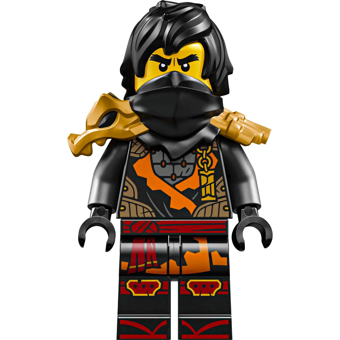 Minifig njo0970 - Cole - Dragons Rising, Tunic with Strap and Charm, Dragon Shoulder Armor