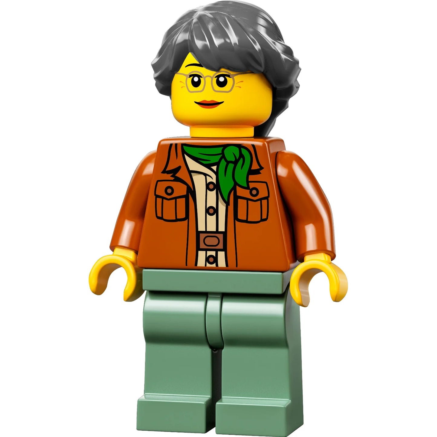 Minifigur njo665 - Misako - Legacy, dunkelorange Jacke