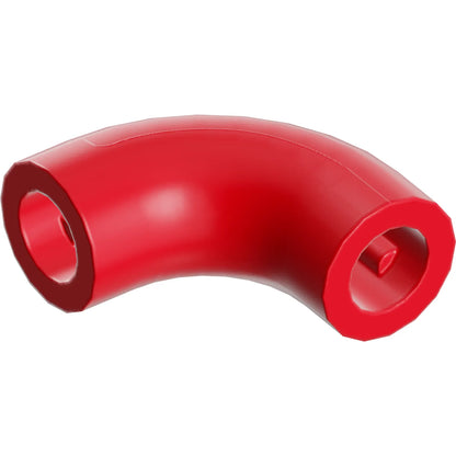 Part 25214 - Brick, Round 1 x 1 d. 90 degrees Elbow Macaroni - No Stud - Type 2 - Axle Hole