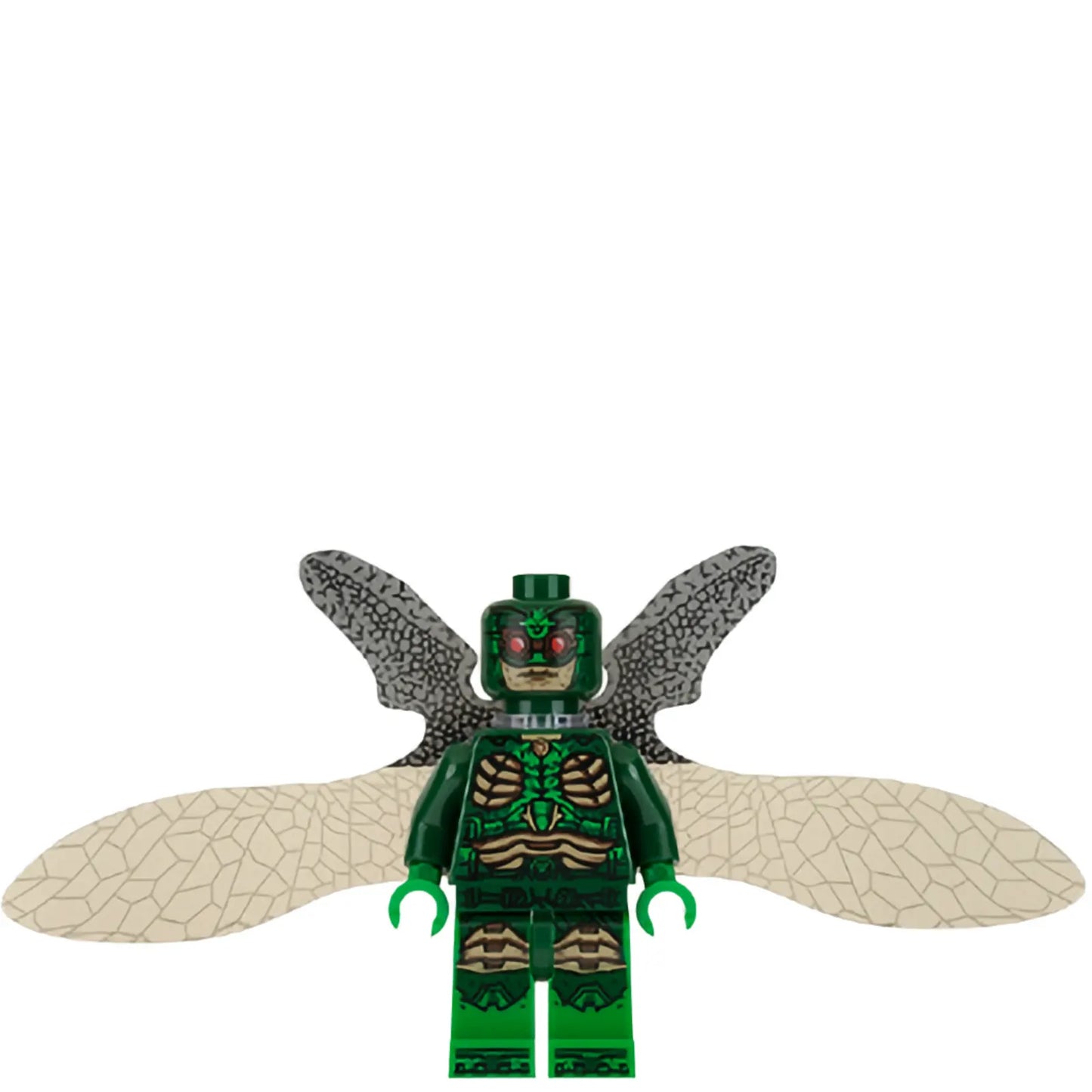 Minifigur sh0439 - Parademon - Dunkelgrün, Ausgedehnte Flügel