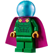 Minifig sh0709 - Mysterio - Light Bluish Gray Head, Satin Trans-Light Blue Helmet, Double Hole Cape