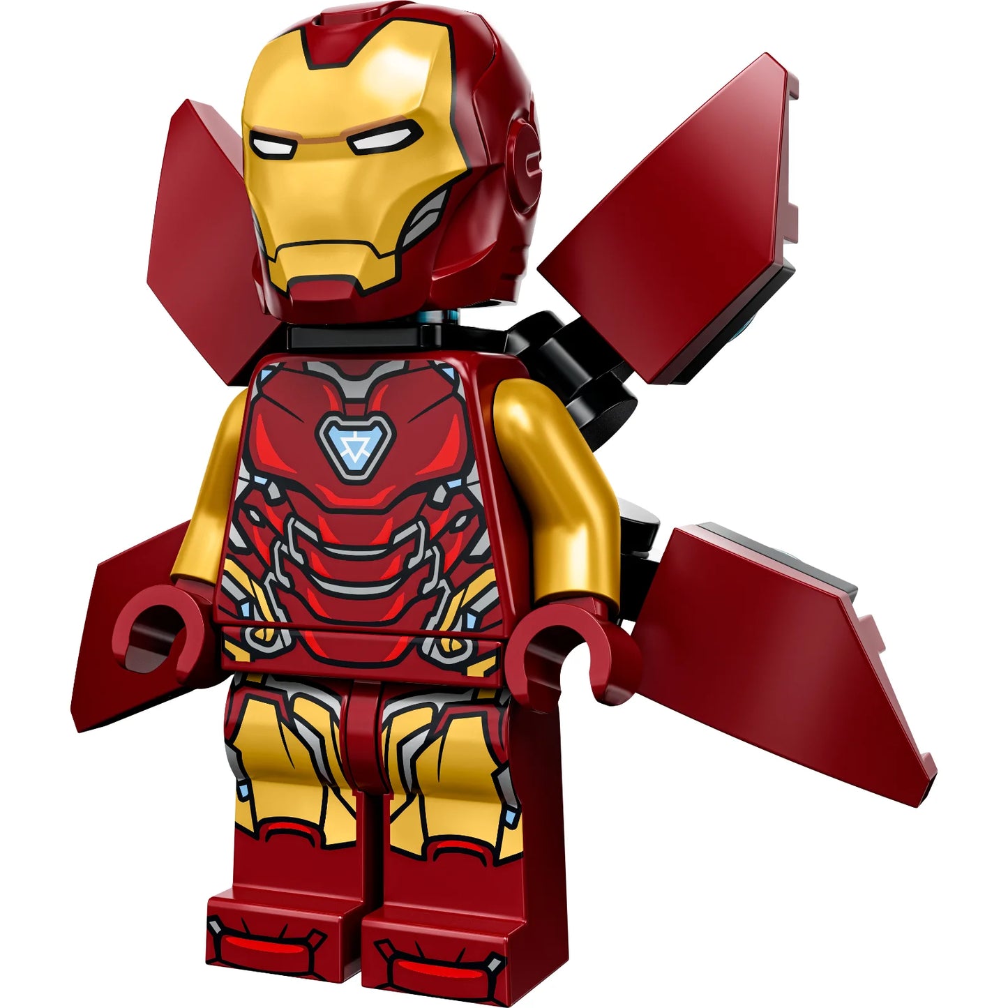 Minifig sh0824 - Iron Man - Mark 85 Armor, Large Helmet Visor, Wings