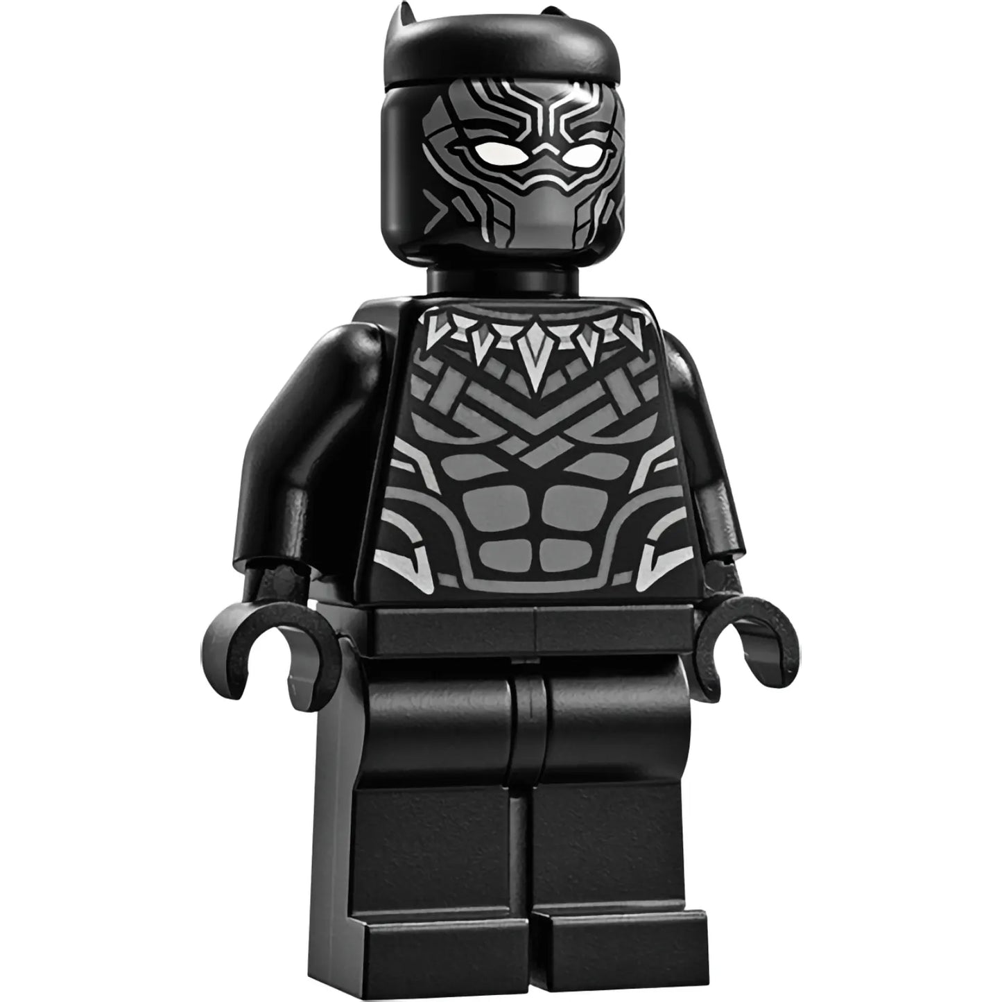 Minifig sh1019 - Black Panther - Dark Bluish Gray Armor