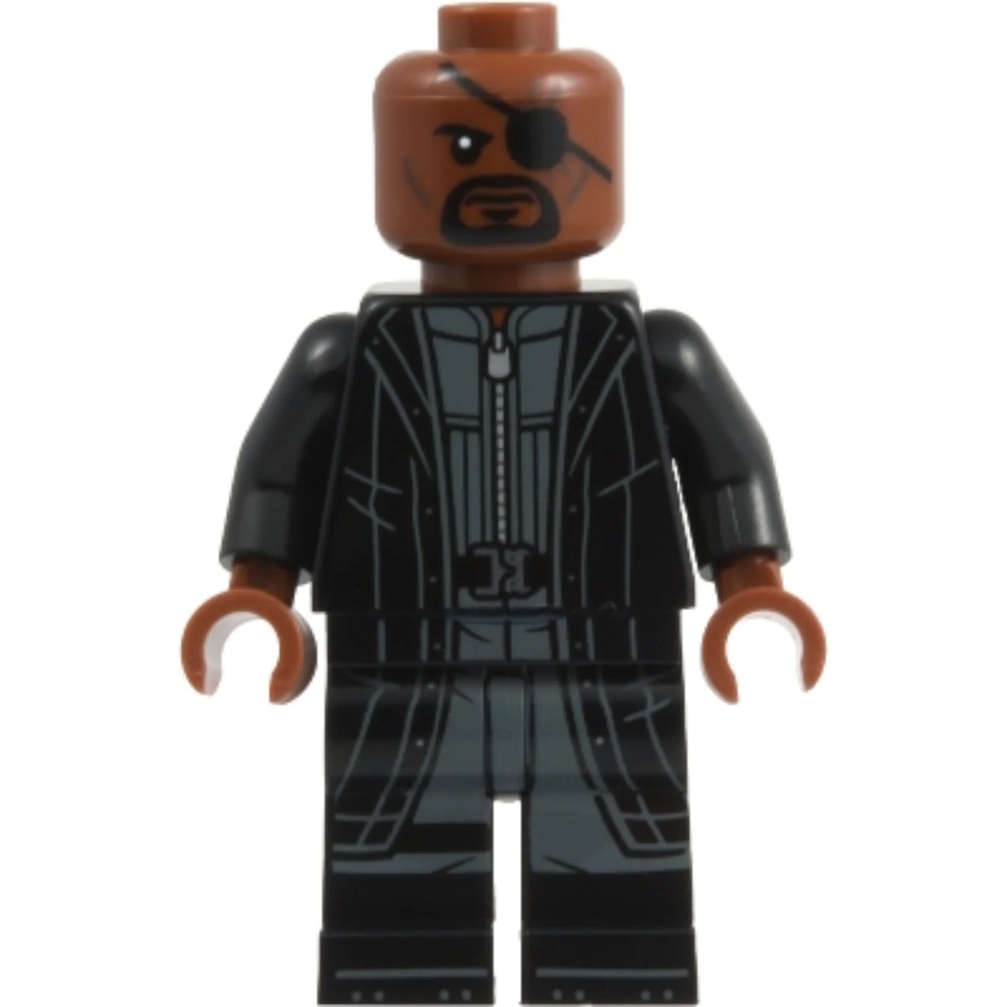 Minifig sh1133 - Nick Fury - Leather Trench Coat, Black Legs