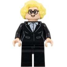 Minifig soc168 - Soccer Coach - Black Suit, Glasses, Bright Light Yellow Hair