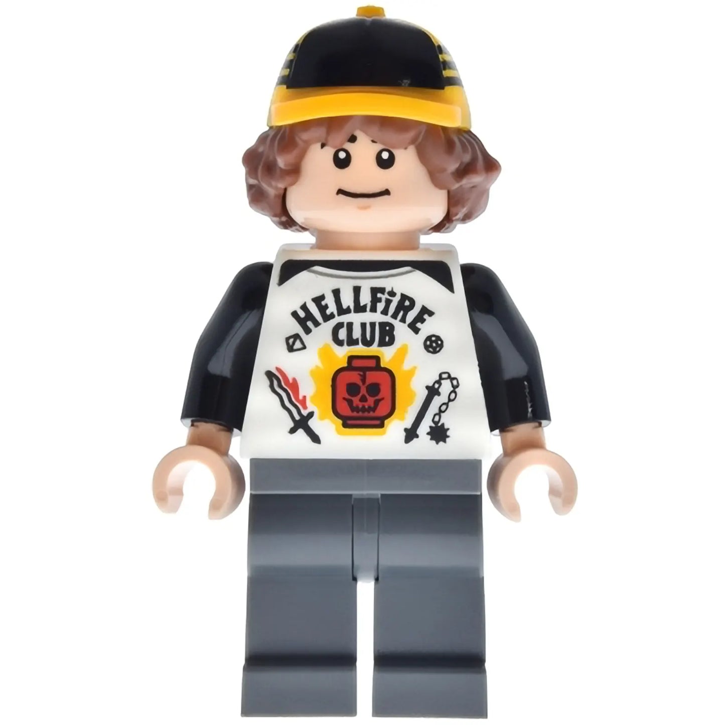 Minifig st019 - Dustin Henderson - Bright Light Orange Cap