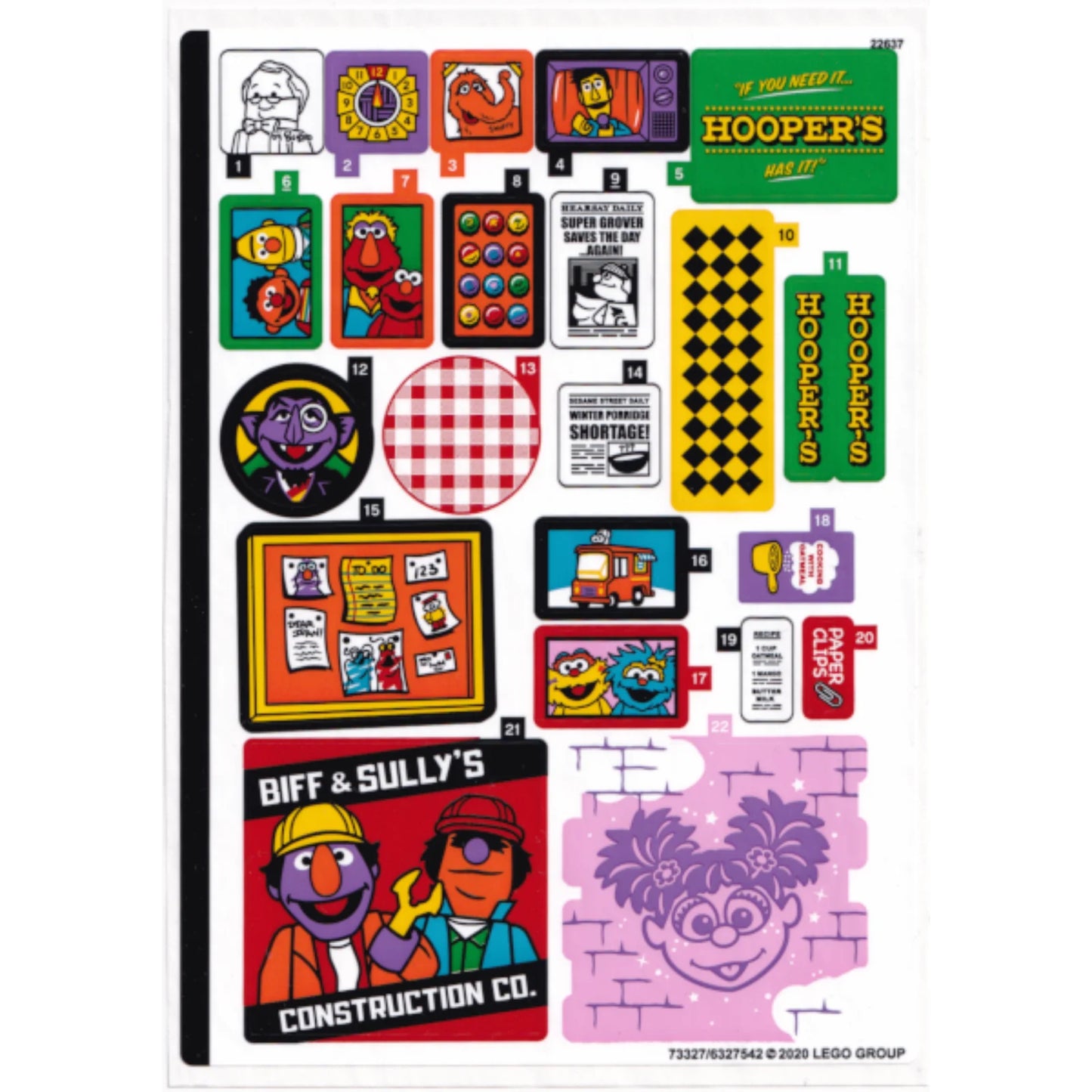 Part 21324stk01 - Sticker Sheet for Set 21324 - (73327/6327542)