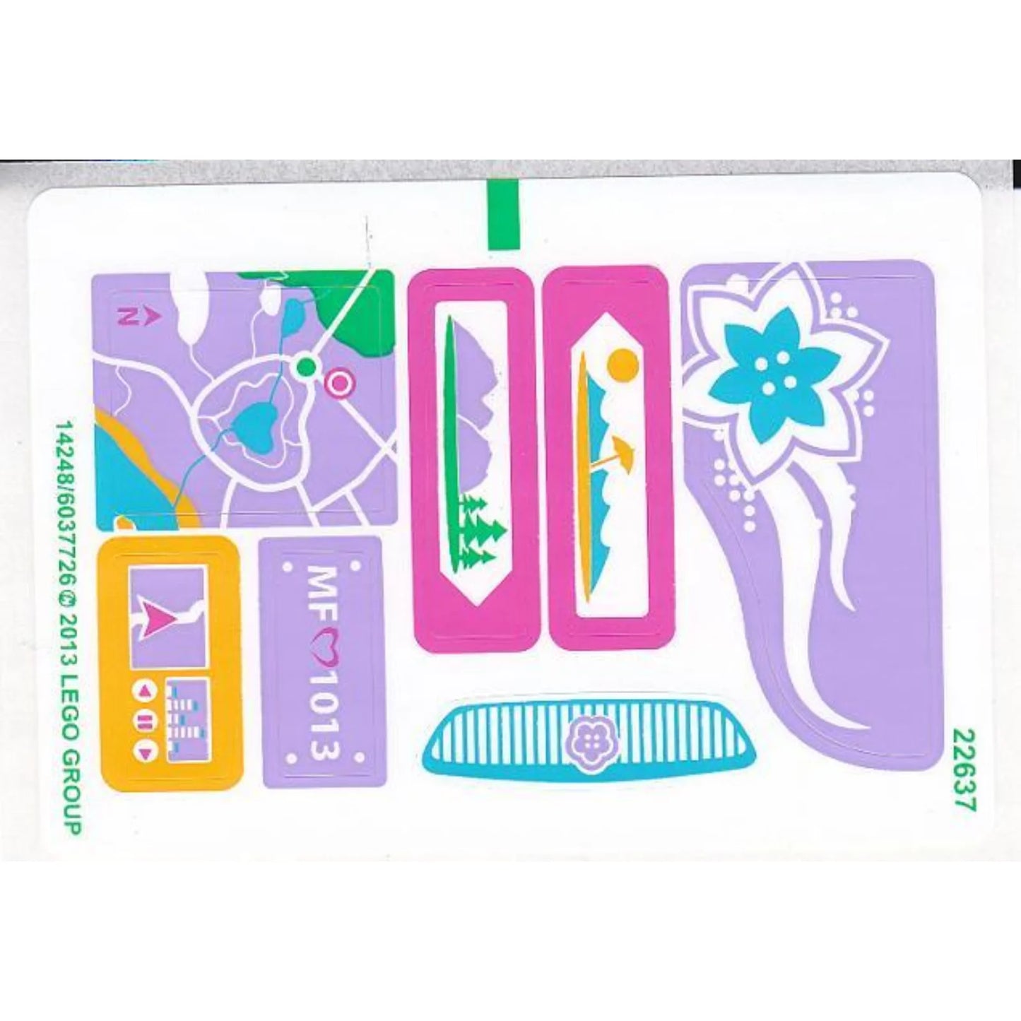 Part 41013stk01 - Sticker Sheet for Set 41013 - (14248/6037726)