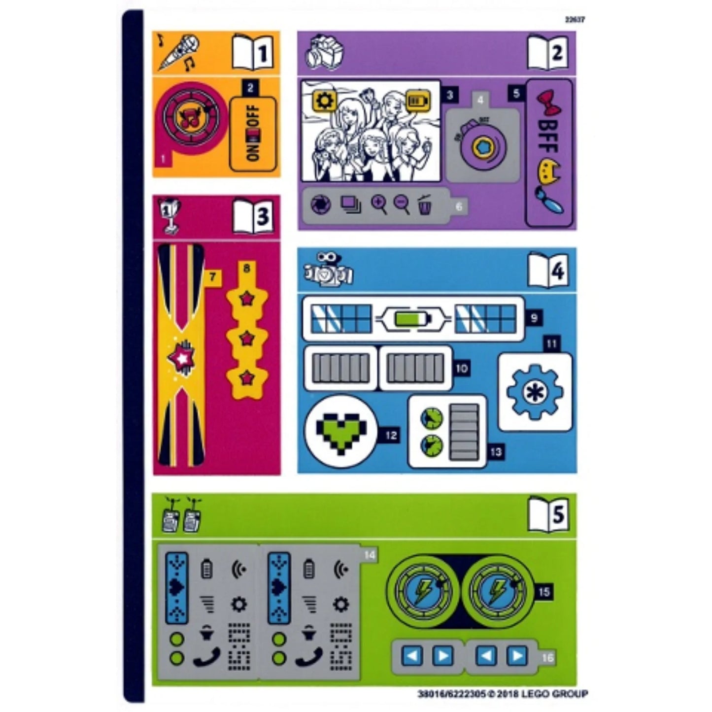 Part 41346stk01 - Sticker Sheet for Set 41346 - (38016/6222305)