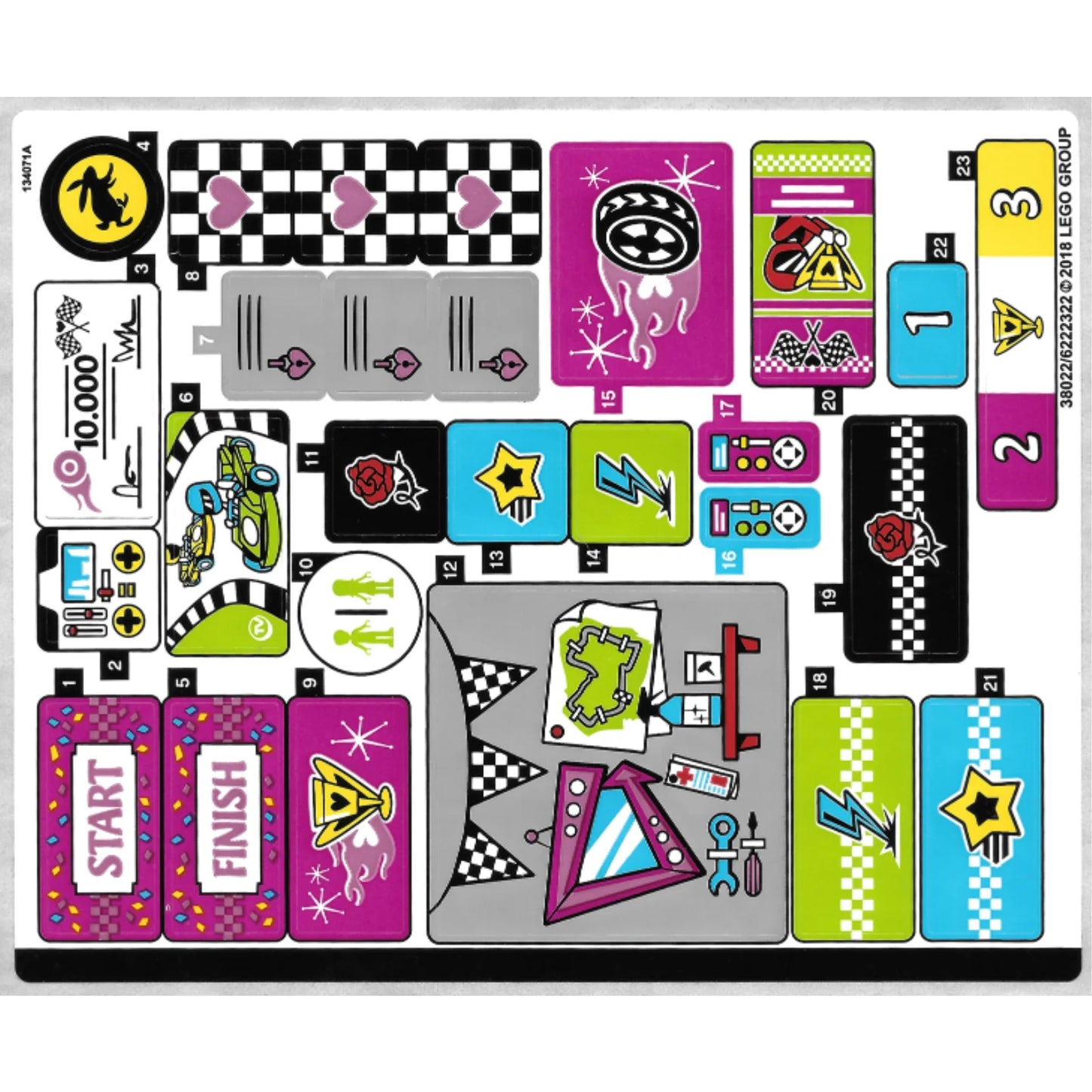 Part 41352stk01 - Sticker Sheet for Set 41352 - (38022/6222322)