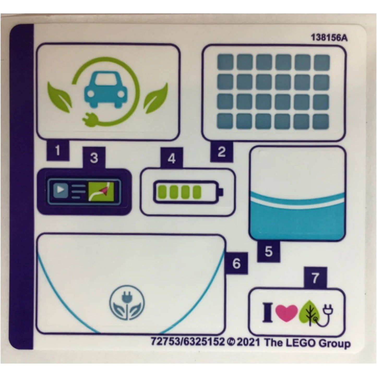 Part 41443stk01 - Sticker Sheet for Set 41443 - (72753/6325152)