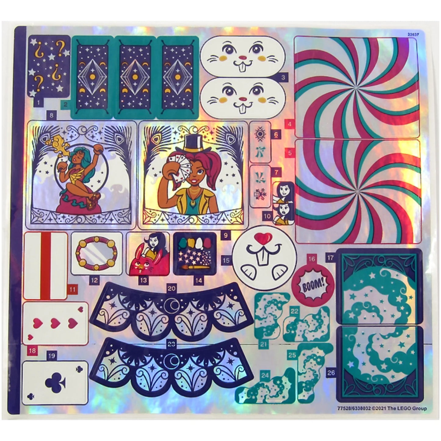 Part 41685stk01 - Sticker Sheet for Set 41685, Iridescent Mirrored - (77528/6338032)