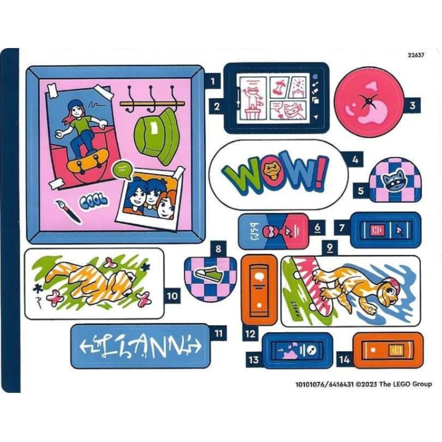 Part 41739stk01 - Sticker Sheet for Set 41739 - (10101076/6416431)