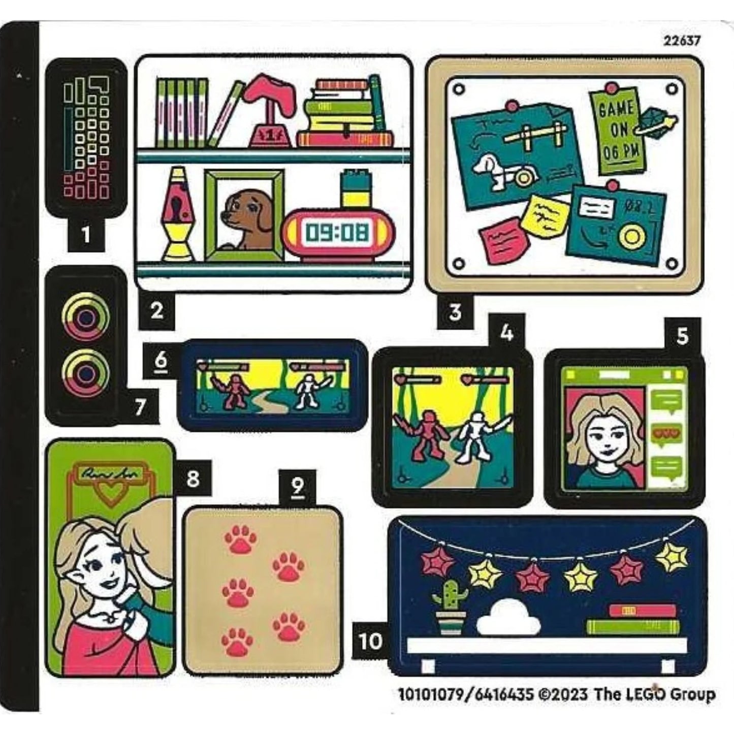 Part 41755stk01 - Sticker Sheet for Set 41755 - (10101079/6416435)