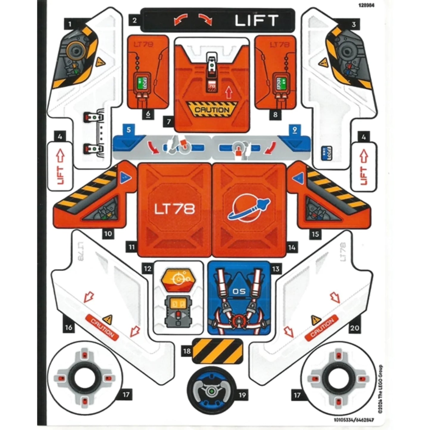 Part 42178stk01 - Sticker Sheet for Set 42178 - (10105334/6462847)