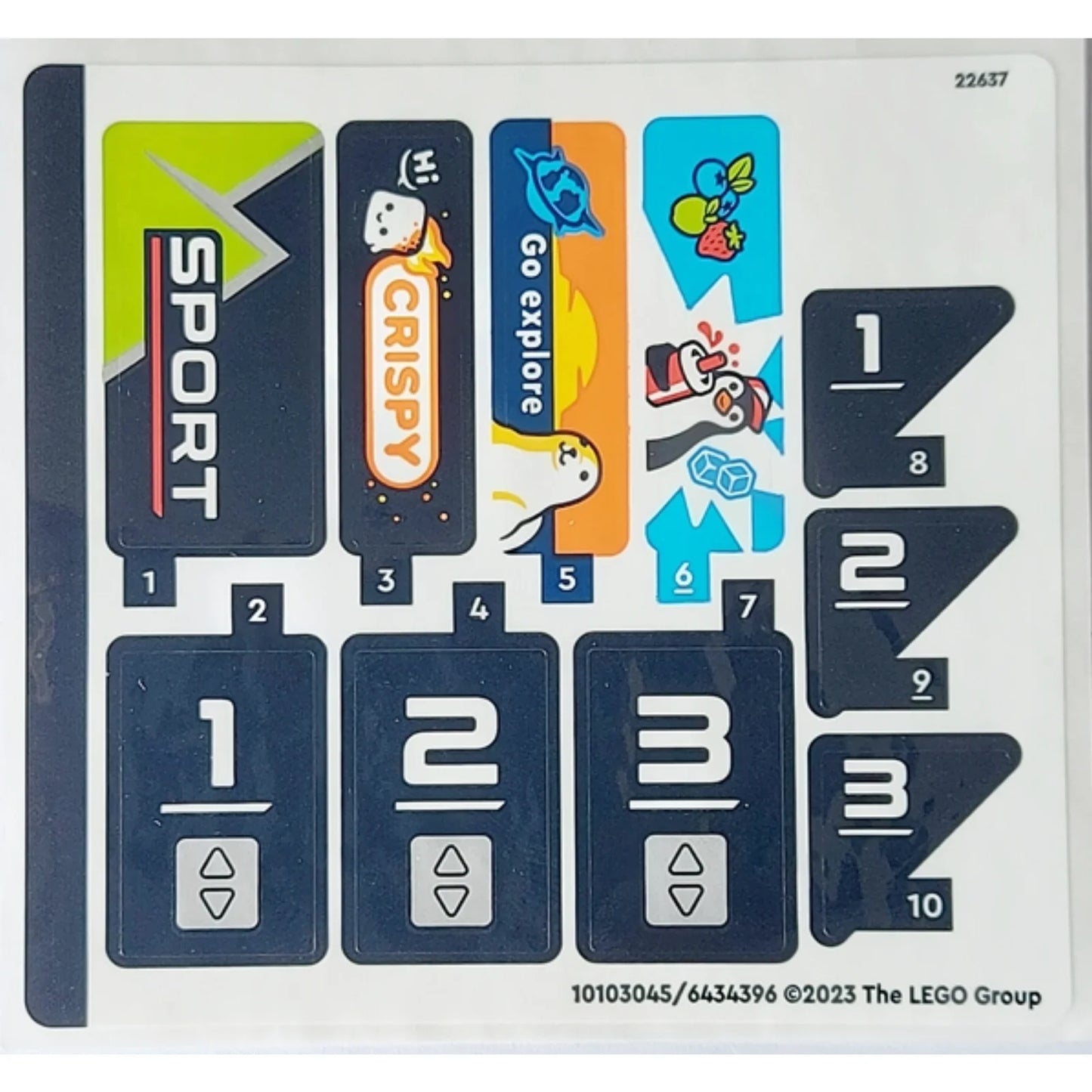 Part 60366stk01 - Sticker Sheet for Set 60366 - (10103045/6434396)