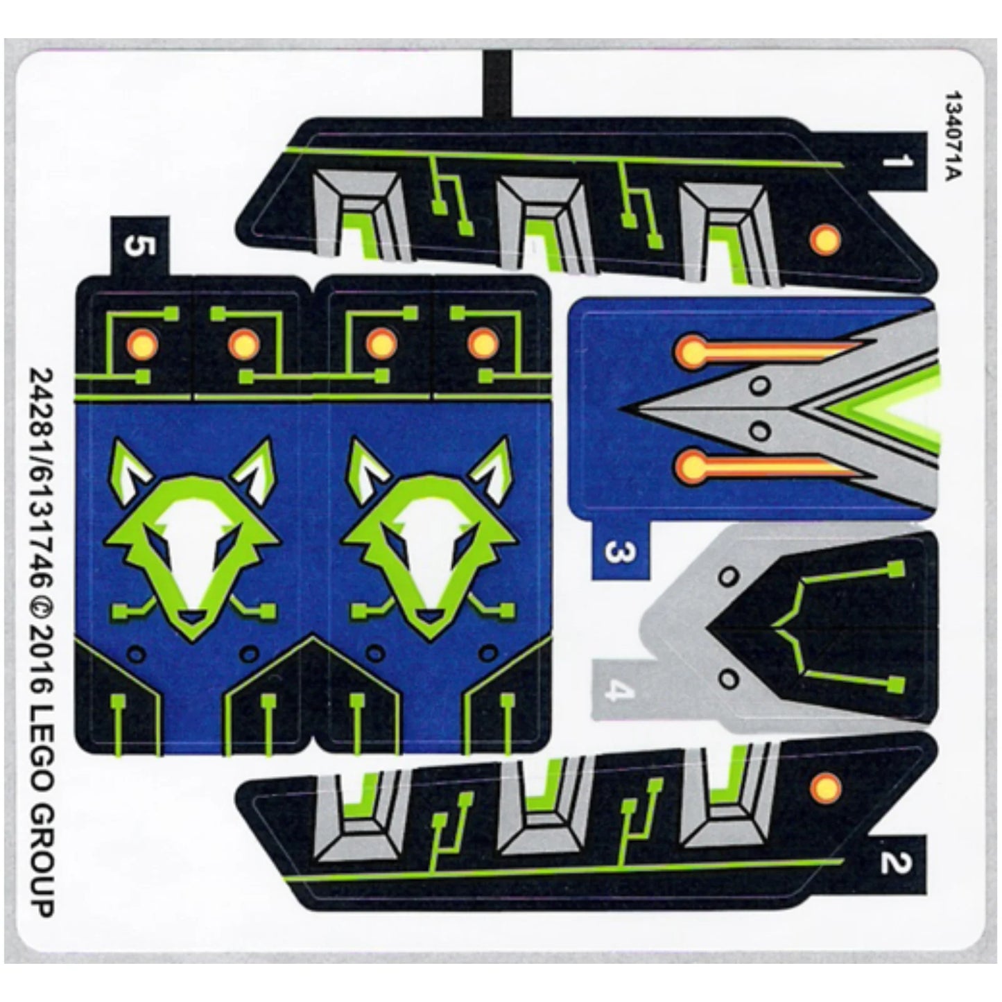 Part 70320stk01b - Sticker Sheet for Set 70320 - North American Version - (24281/6131746)