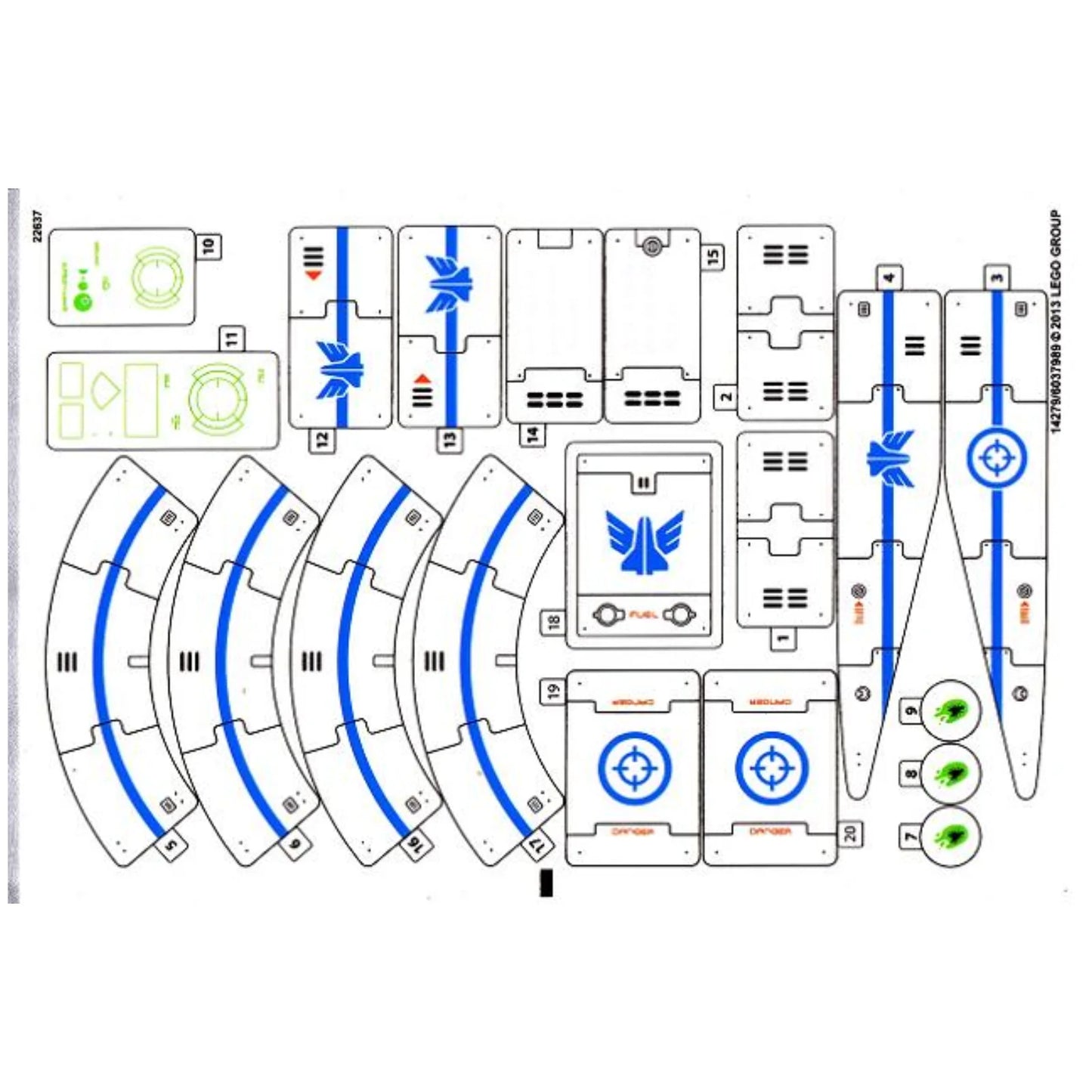 Part 70709stk01 - Sticker Sheet for Set 70709 - (14279/6037989)