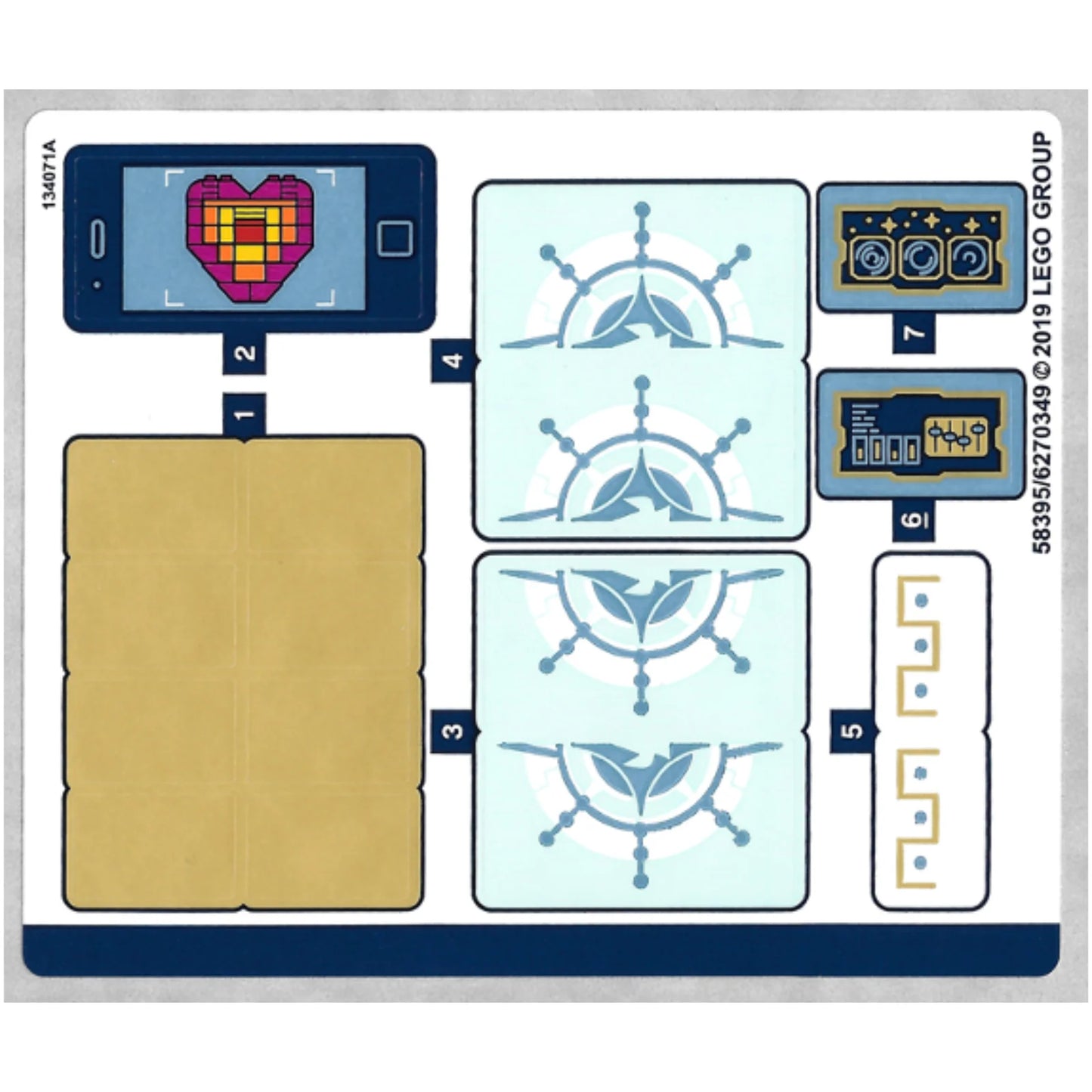 Part 70838stk01 - Sticker Sheet for Set 70838 - (58395/6270349)
