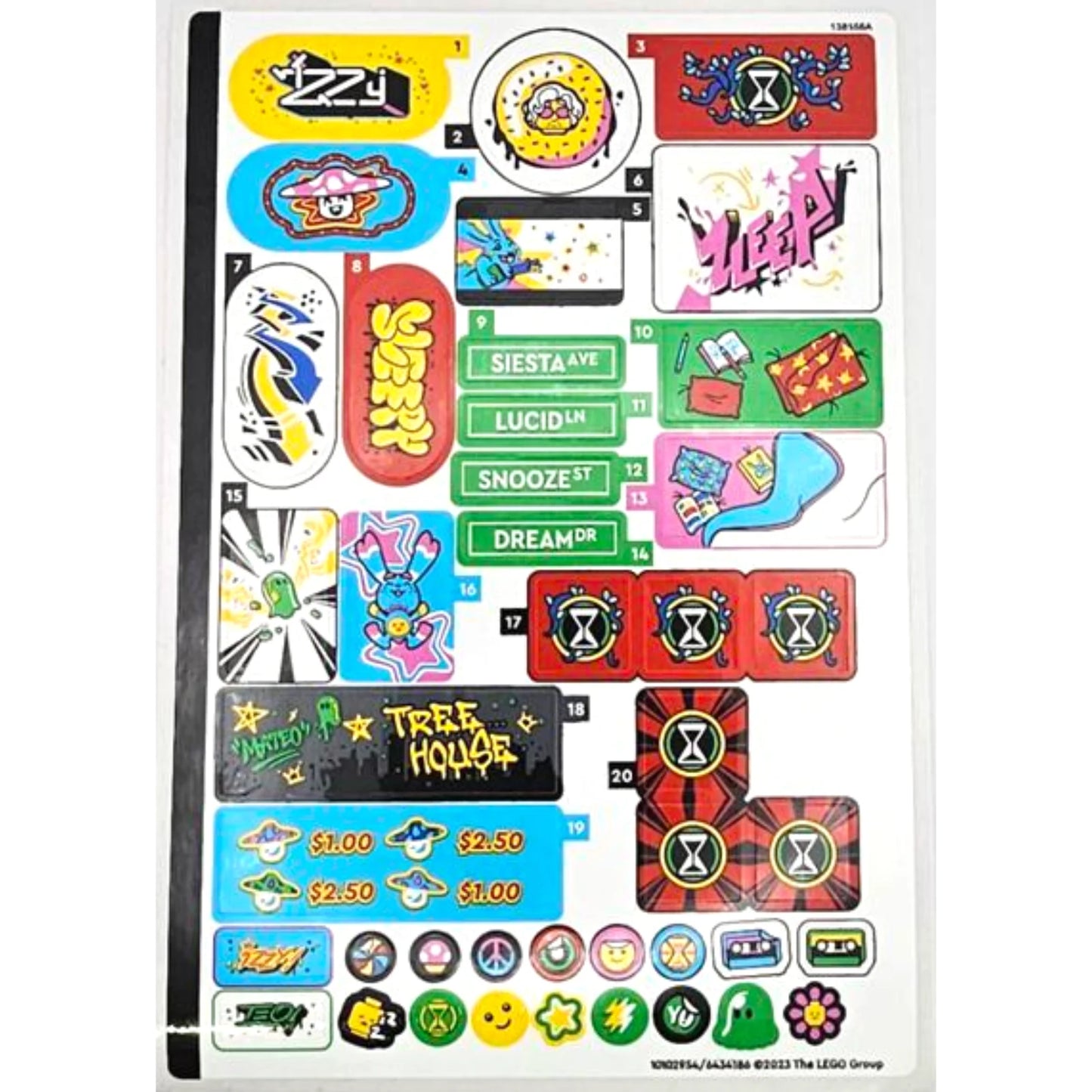 Part 71461stk01 - Sticker Sheet for Set 71461 - (10102954/6434186)